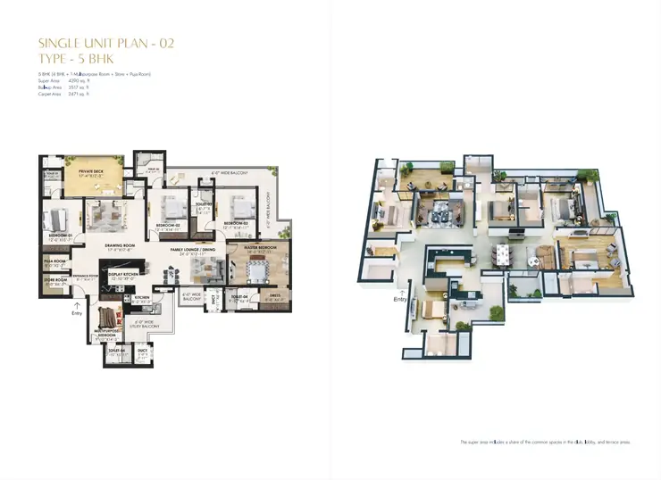 Marbella Twin Towers Unit Plan and Professional Specification Overview